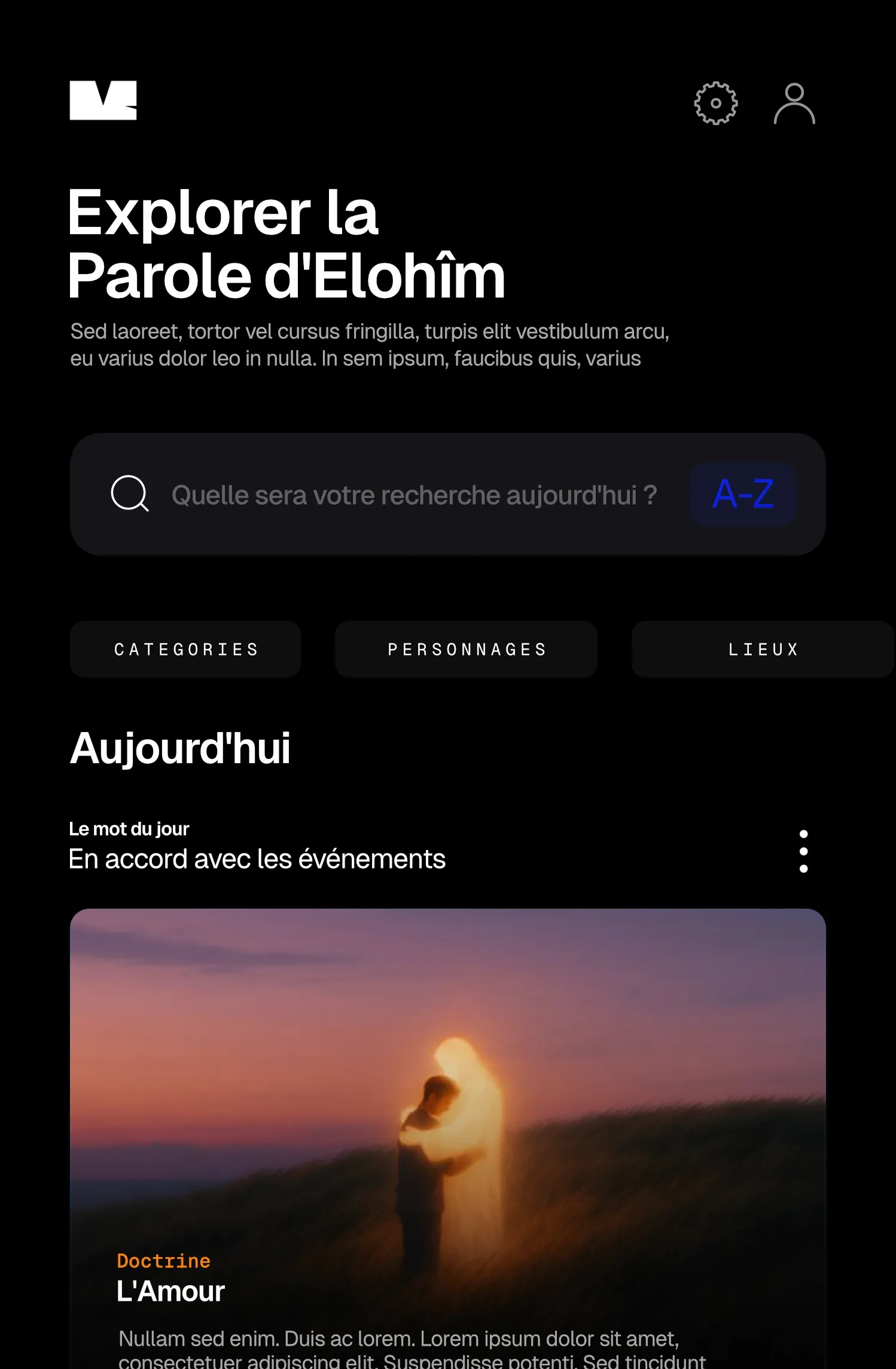 Mockup application mobile